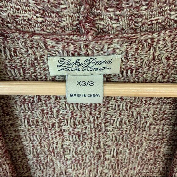 LUCKY BRAND Cardigan Sweater Women’s XS Small Southwest Aztec Open Front Boho - Picture 4 of 8